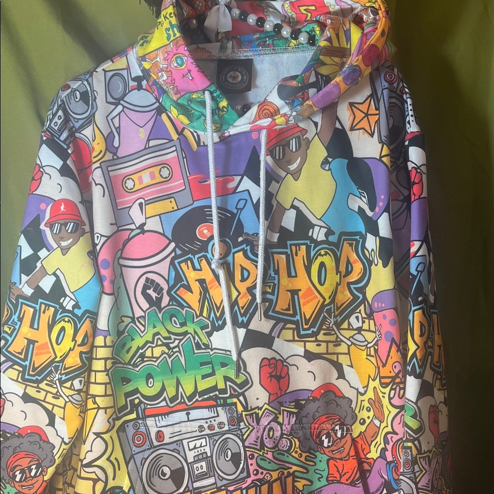 Hip Hop Melanin Graffiti Art Fashion Unisex Hoodie